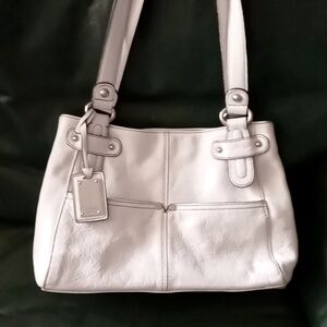 Tignanello Pebble Leather Satchel Bag